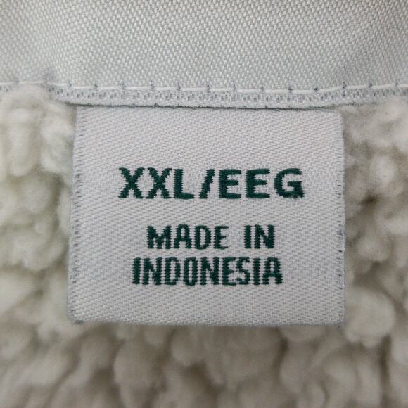 Orvis Sherpa Lined Fleece Pullover Mens 2XL Relaxed Fit Sweater Gray Heavyweight - Picture 7 of 12